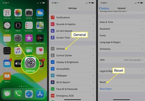 Reset Settings on the iPhone